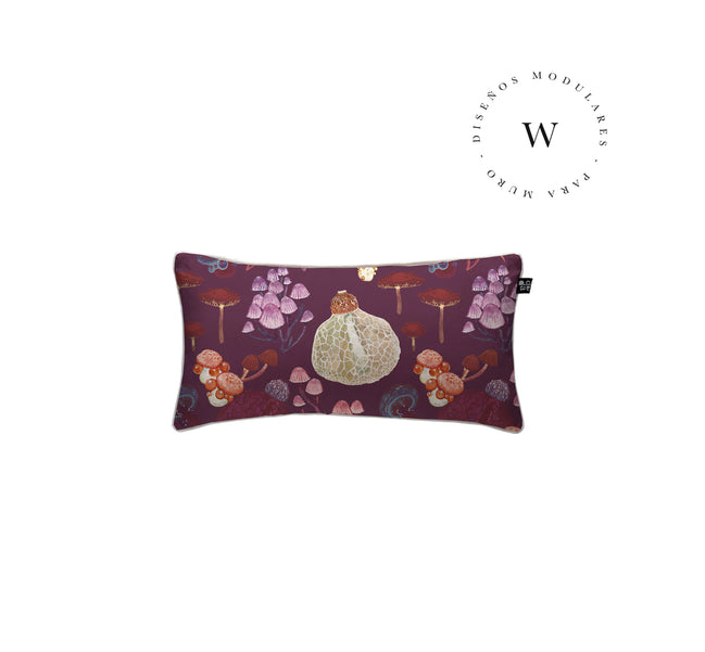 Funda Plumón Burgundy Mushrooms Cuna 145 x 105 cm