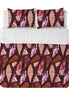 Funda Plumón Caracolas Carmín 1 Plaza