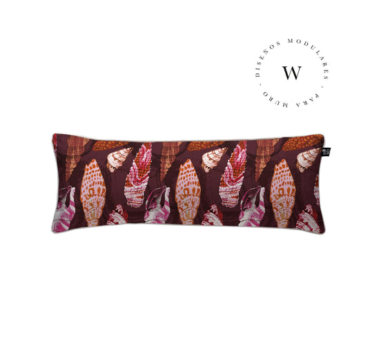 Funda Plumón Caracolas Carmín Cuna 145 x 105 cm
