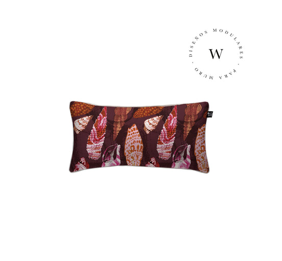 Funda Plumón Caracolas Carmín Super King