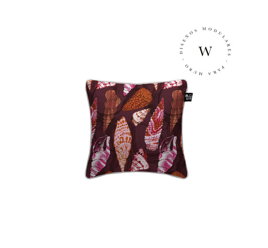 Funda Plumón Caracolas Carmín King