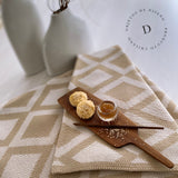 Diamond Beige Manta Tejida