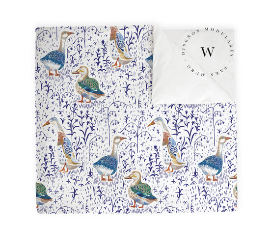 Manta Acolchada (Piecera) Duck’s Toile 180 x 90 cm