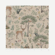 Funda Plumón Fantastic Forest Beige 1 1/2 Plaza