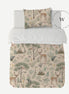 Manta Acolchada (Piecera) Fantastic Forest Beige 210 x 140 cm