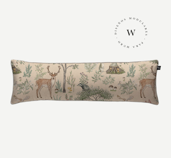 Cojín Fantastic Forest Beige 120 x 35 cm