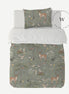 Manta Acolchada (Piecera) Fantastic Forest Green 210 x 140 cm