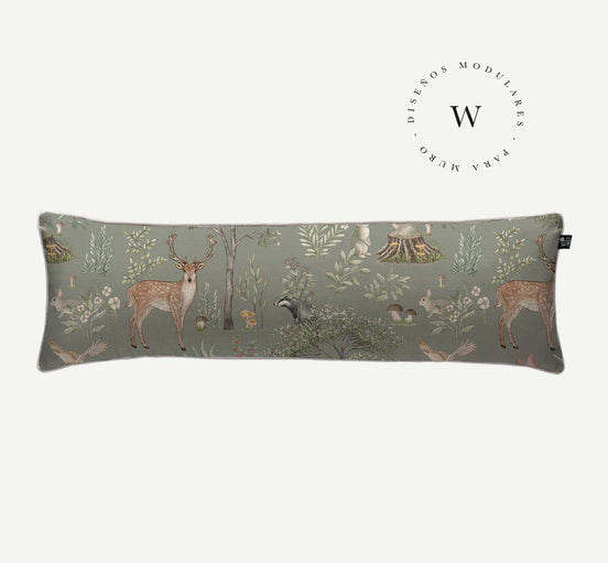 Manta Acolchada (Piecera) Fantastic Forest Green 180 x 90 cm