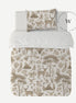 Manta Acolchada (Piecera) Fantastic Forest Vintage White 210 x 140 cm