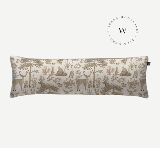 Cojín Fantastic Forest Vintage White 120 x 35 cm