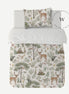 Manta Acolchada (Piecera) Fantastic Forest White 210 x 140 cm