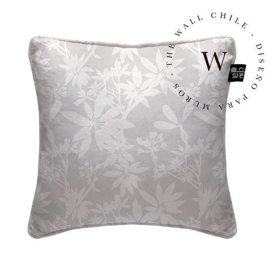 Cojín Flower Shape Grey 45 x 45 cm