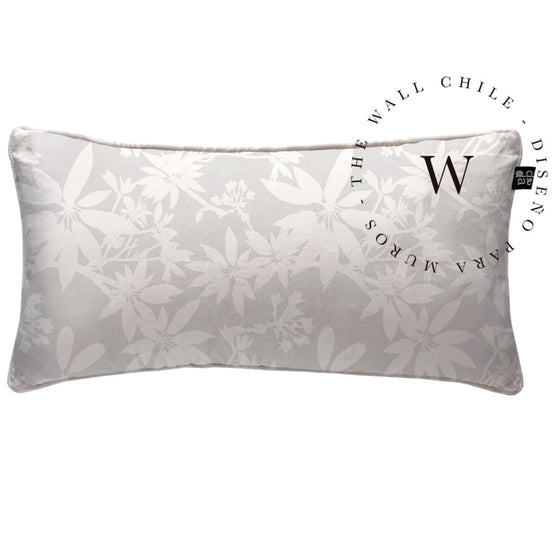 Cojín Flower Shape Grey 70 x 35 cm