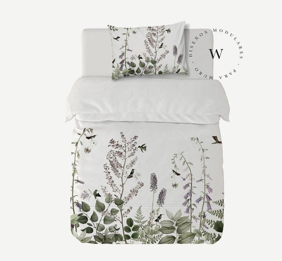 Funda Plumón Hummingbird Hedge 1 Plaza
