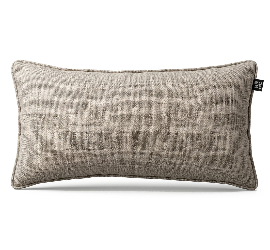 Cojín Lino Beige 70 x 35 cm
