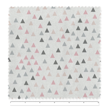 Tela Little Triangle Pink x Metro (1,40 mts ancho)