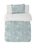 Funda Plumón Mint Flower Cuna 145 x 105 cm