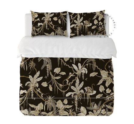 Playful Monkeys Vintage Black