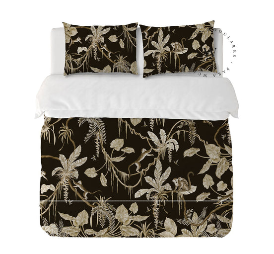 Playful Monkeys Vintage Black