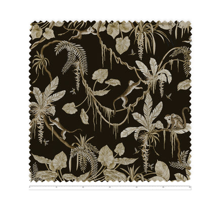 Playful Monkeys Vintage Black