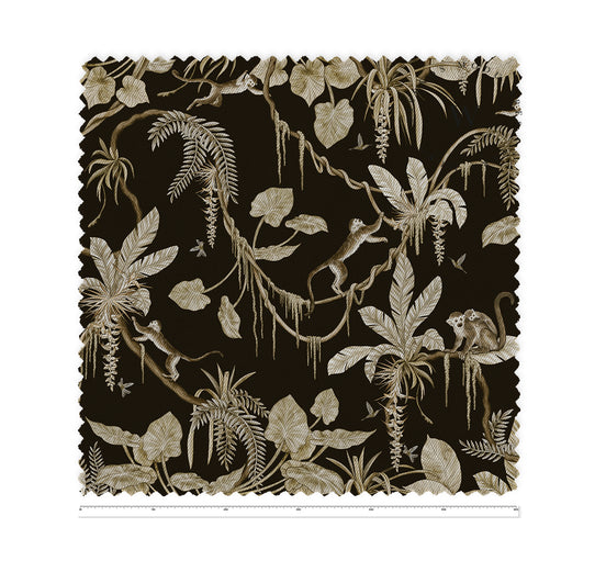 Playful Monkeys Vintage Black