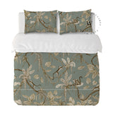 Playful Monkeys Vintage Green