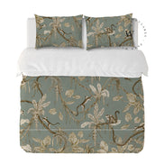 Playful Monkeys Vintage Green