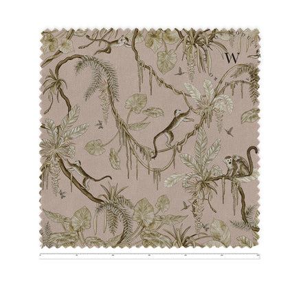 Playful Monkeys Vintage Pink