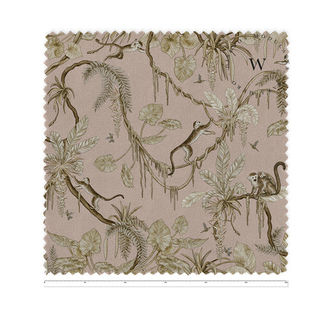 Playful Monkeys Vintage Pink