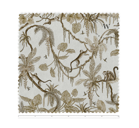 Playful Monkeys Vintage White