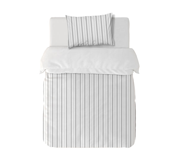 Funda Plumón Stripes White Cuna 145 x 105 cm
