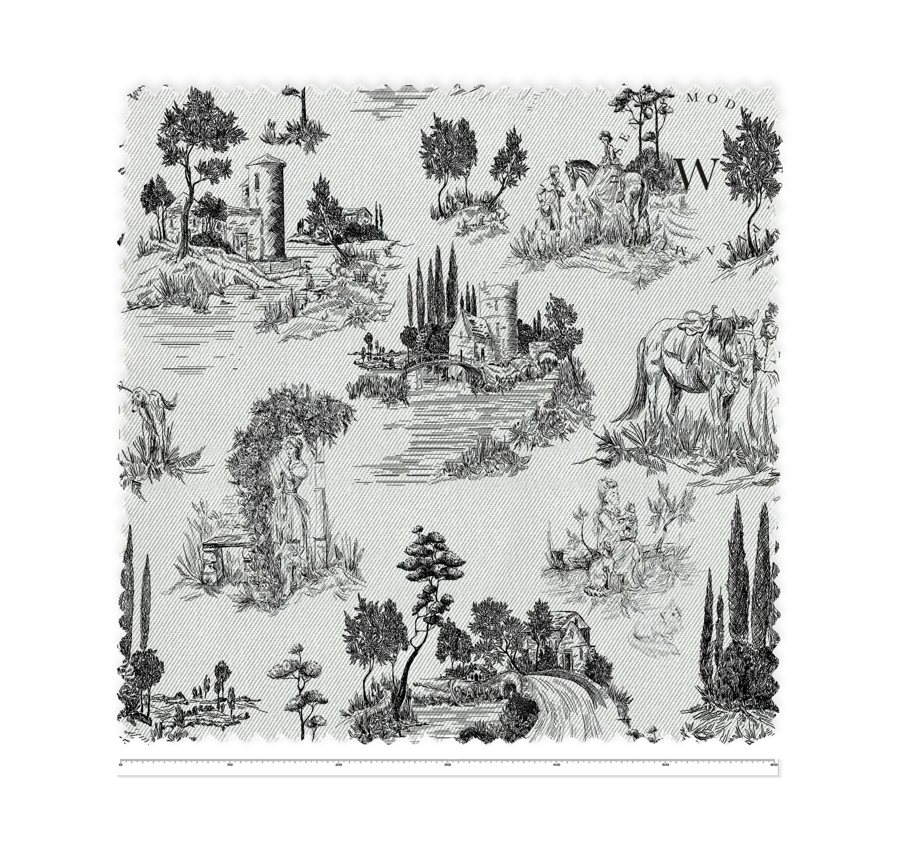 Toile De Jouy Black