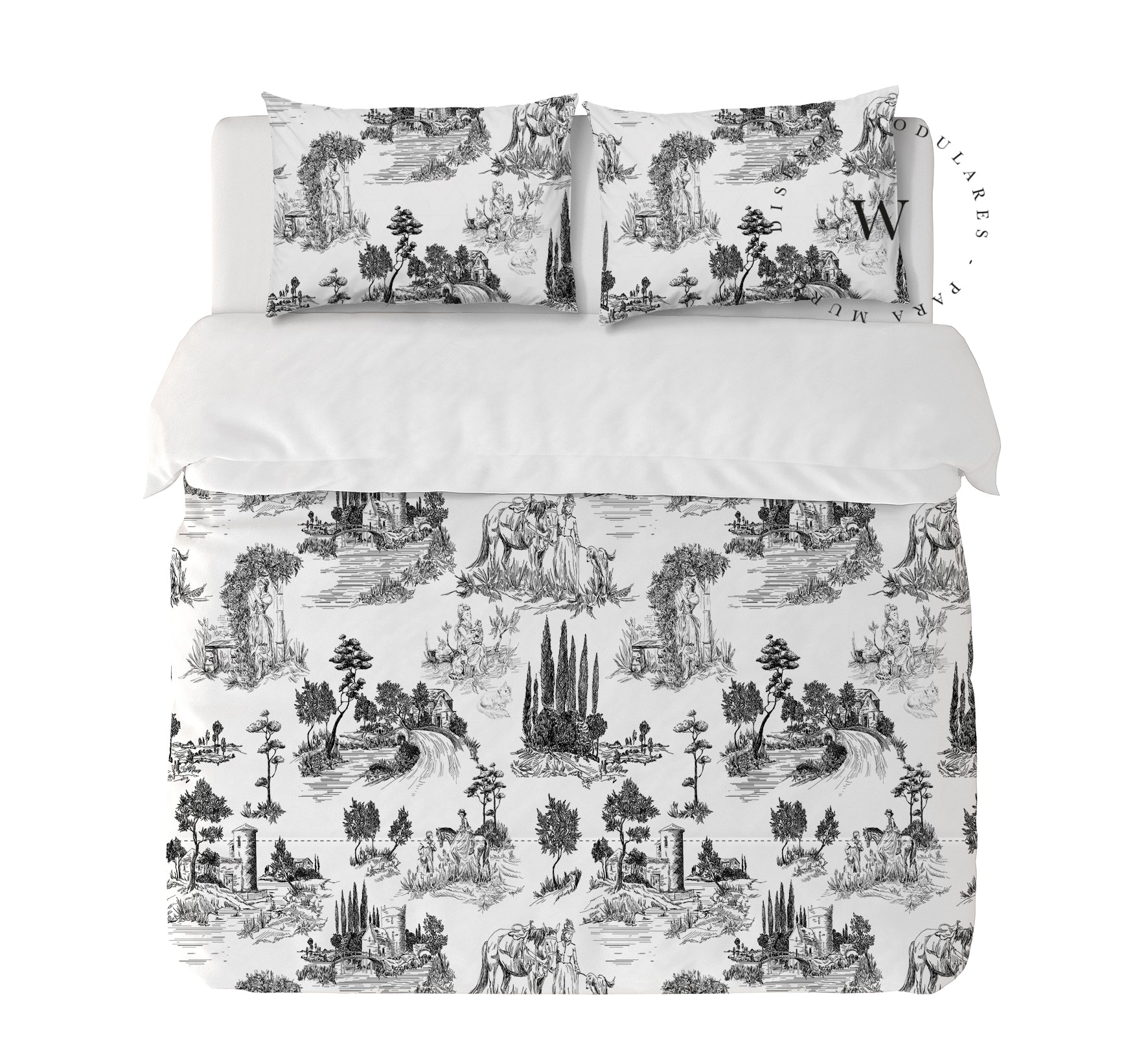 Toile De Jouy Black