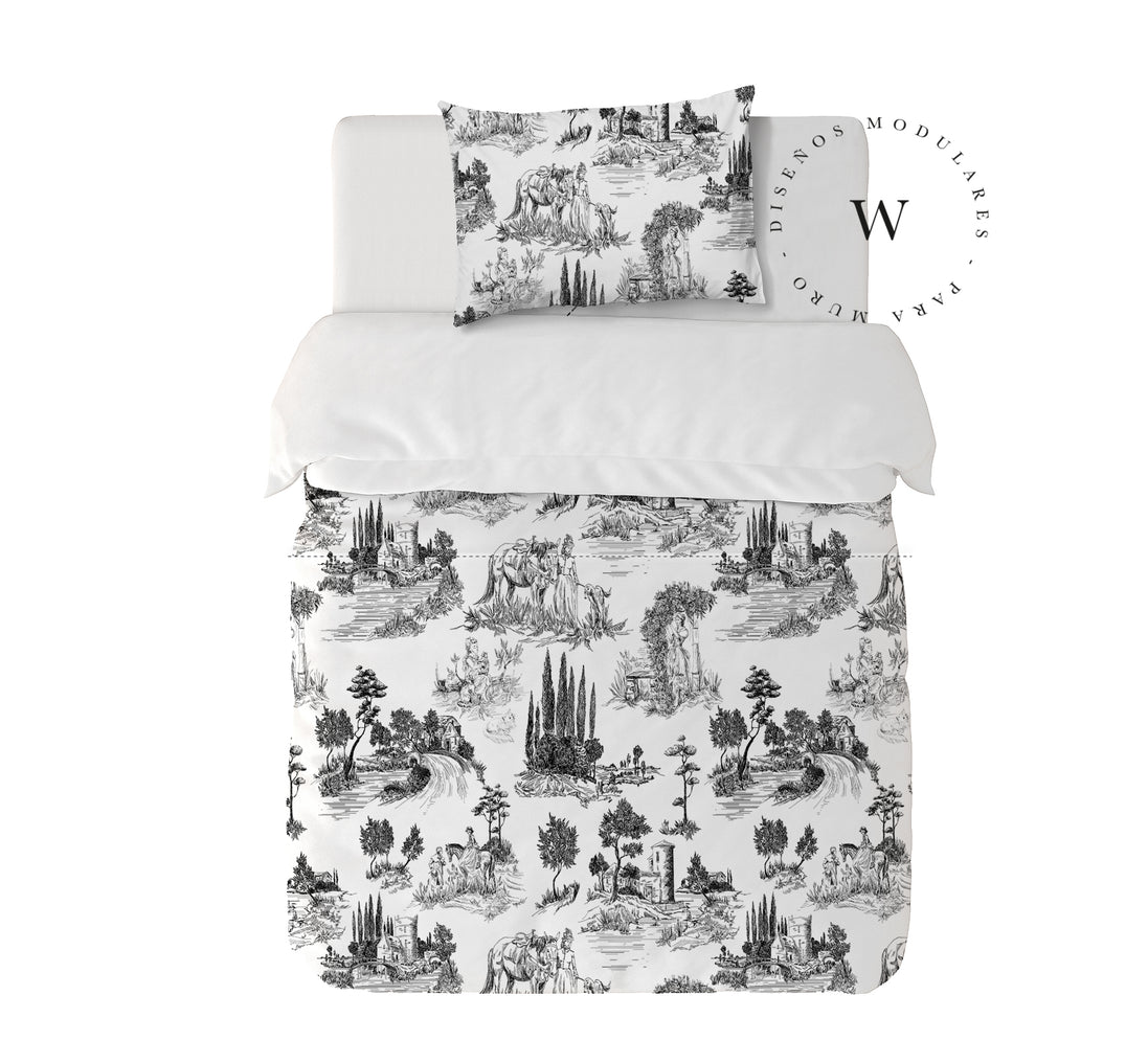 Toile De Jouy Black