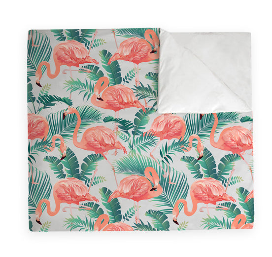 Manta Acolchada (Piecera) Tropical Flamingo 210 x 140 cm