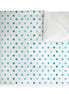 Manta Acolchada (Piecera) Turquese Dots 210 x 140 cm