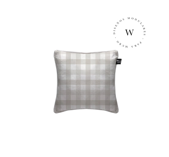 Funda Plumón Vichy Beige Cuna 145 x 105 cm
