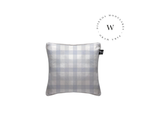 Manta Acolchada (Piecera) Vichy Blue 180 x 90 cm