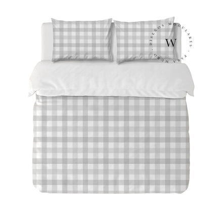 Funda Plumón Vichy Grey Queen