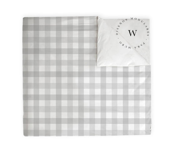 Funda Plumón Vichy Grey Super King