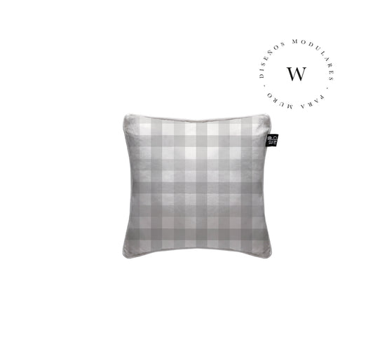 Funda Plumón Vichy Grey Cuna 145 x 105 cm