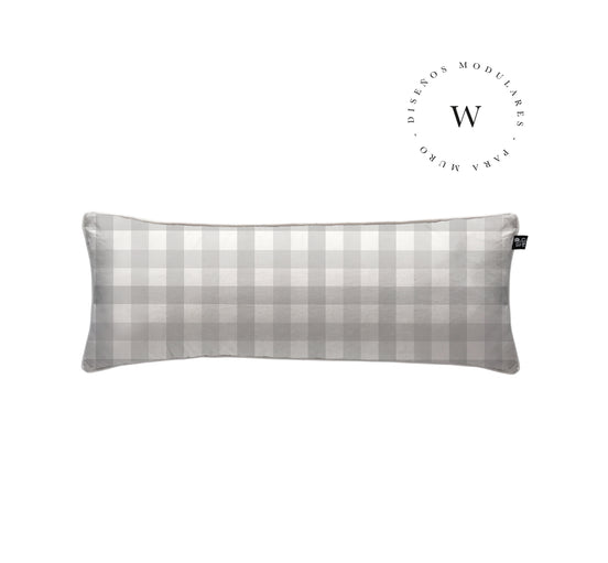 Manta Acolchada (Piecera) Vichy Grey 210 x 140 cm