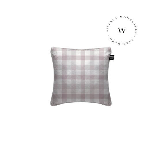 Manta Acolchada (Piecera) Vichy Pink 180 x 90 cm