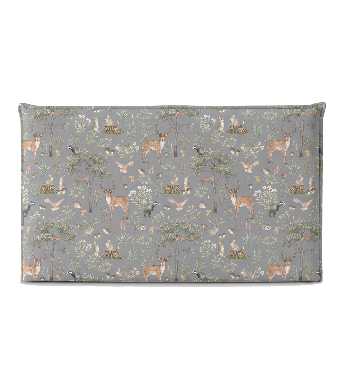 Respaldo de cama recto Fantastic Forest Blue — vista frontal