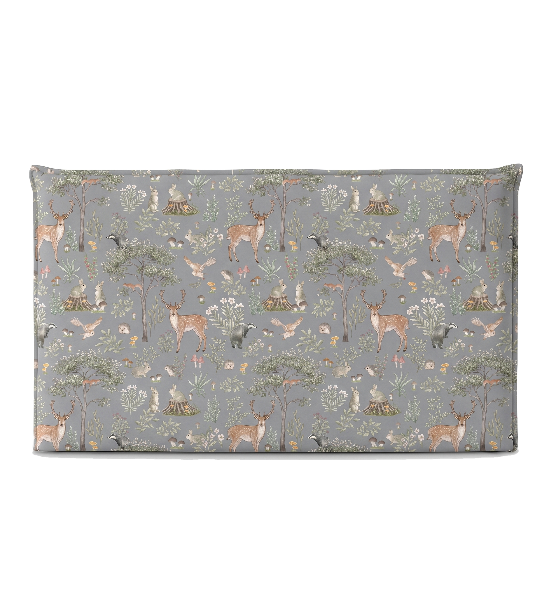 Respaldo de cama recto Fantastic Forest Blue — vista frontal