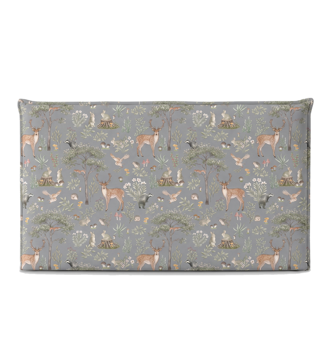 Respaldo de cama recto Fantastic Forest Blue — vista frontal
