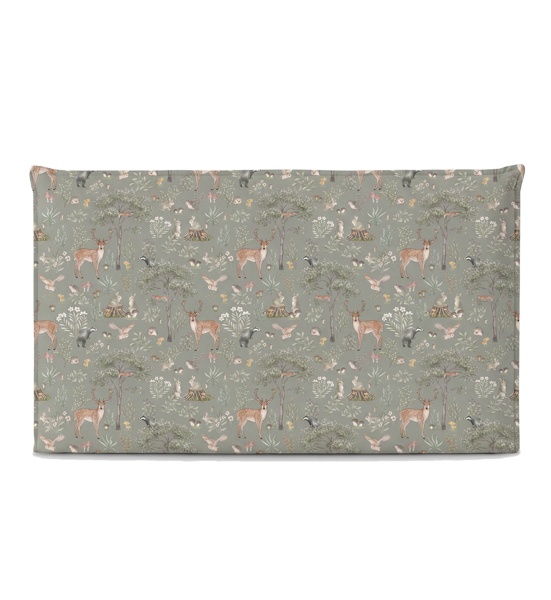 Respaldo de cama recto Fantastic Forest Green — vista frontal