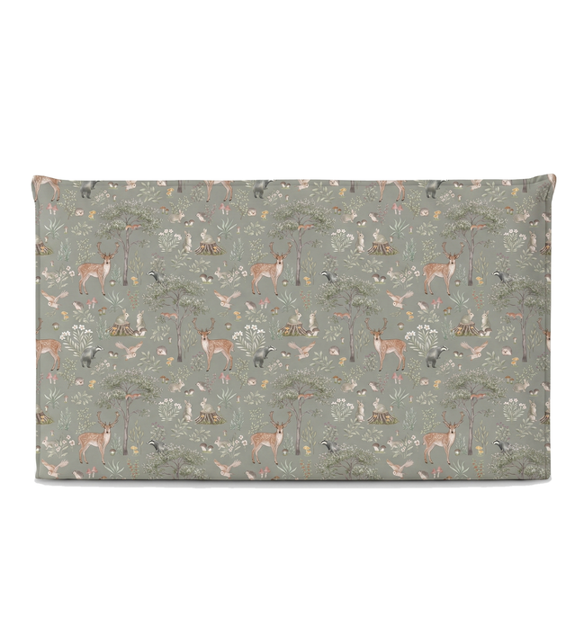 Respaldo de cama recto Fantastic Forest Green — vista frontal