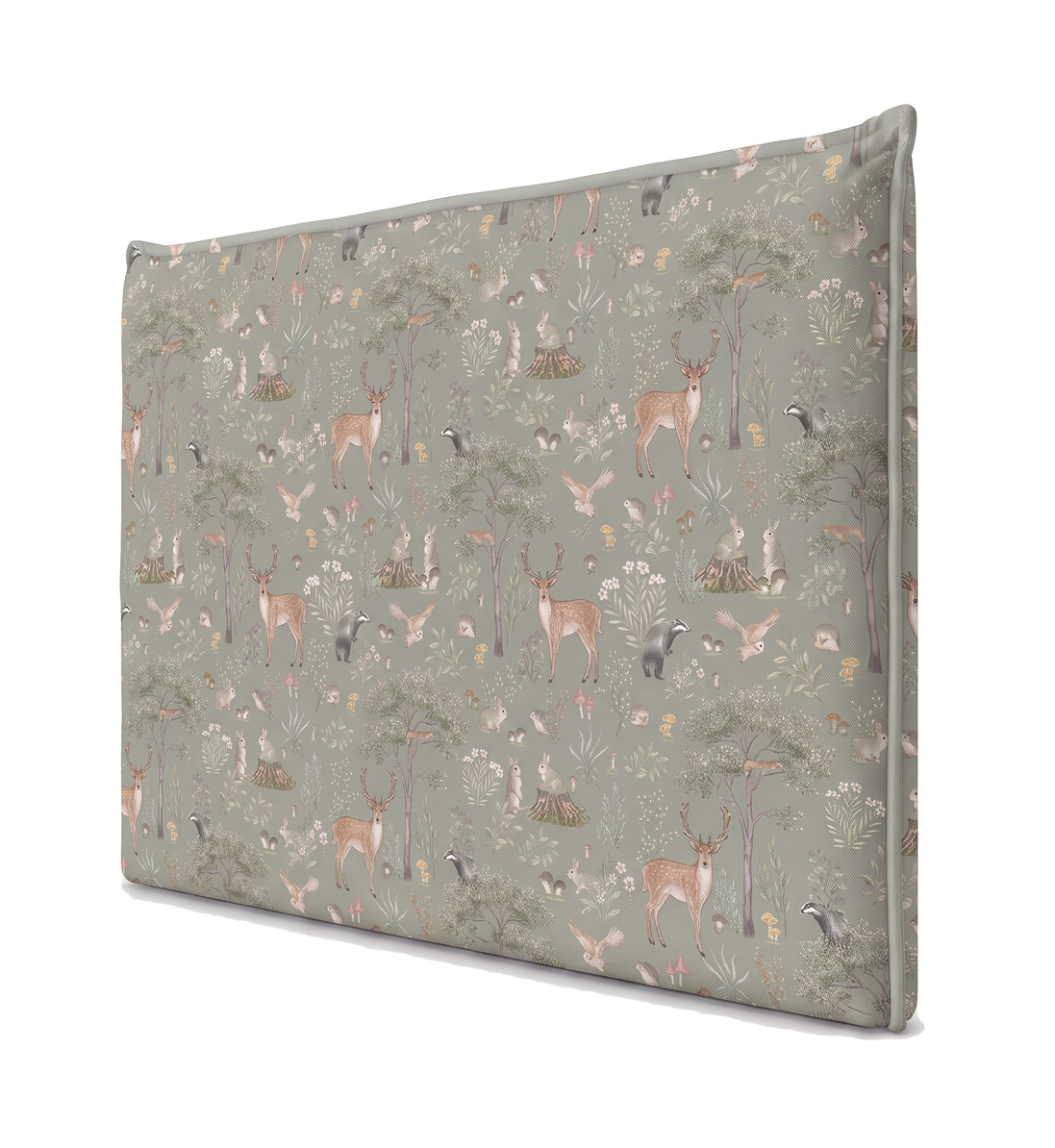 Respaldo de cama recto Fantastic Forest Green — vista lateral