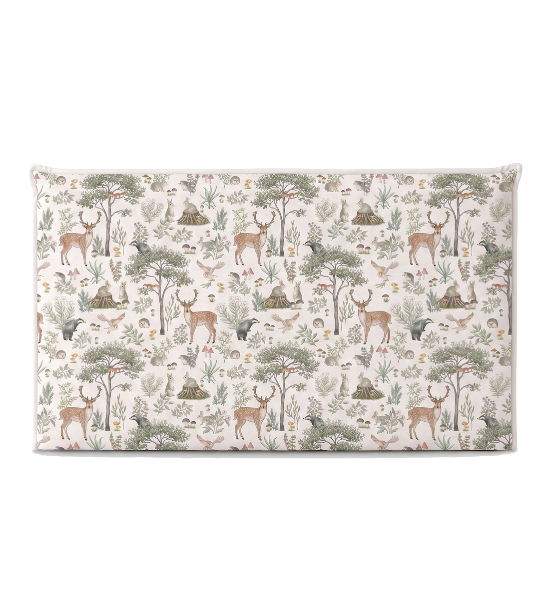 Respaldo de cama recto Fantastic Forest White — vista frontal